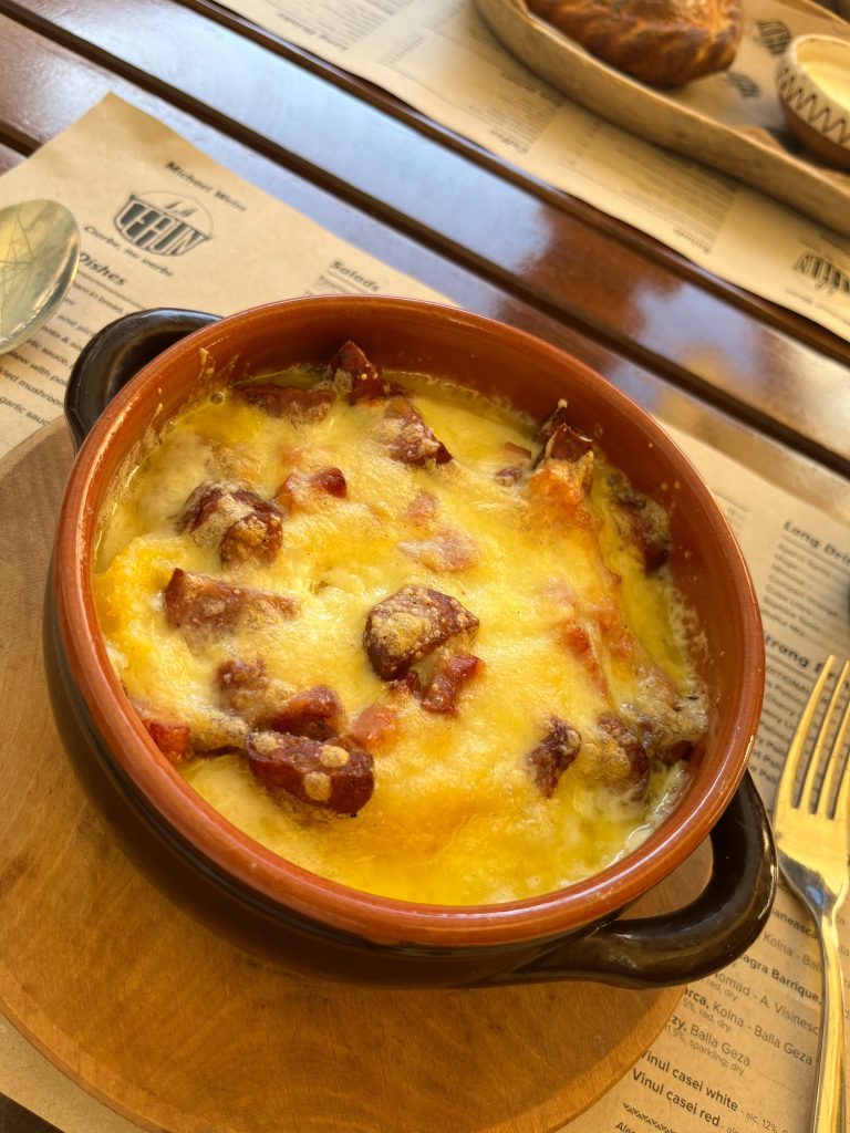 Bulz with smoked sausages